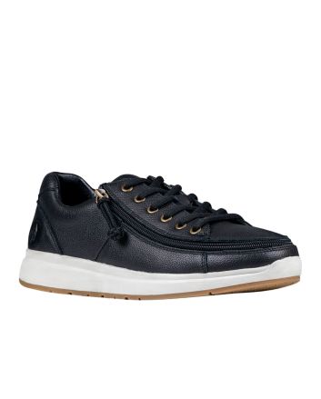 Billy Black Leather Comfort Lows Schuhe