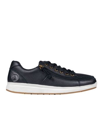 Billy Black Leather Comfort Lows Schuhe