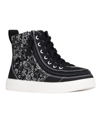 Billy Classic Lace High Tops Black Paisley Schuhe