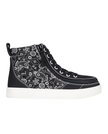 Billy Classic Lace High Tops Black Paisley Schuhe