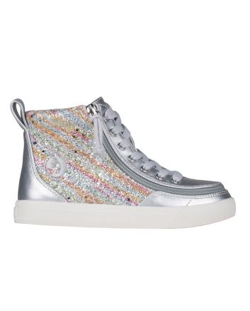 Billy Silver Rainbow Classic Lace High Tops Schuhe