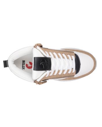 Billy White/Tan/Black Comfort DZ High Schuhe