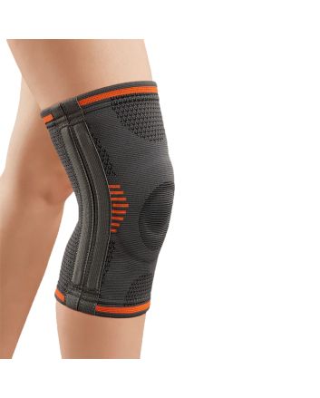 Orliman Elastische Kniebandage mit seitlichen Stabilisatoren