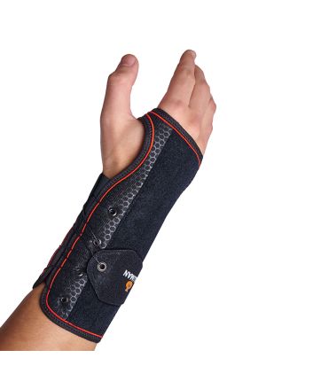 Orliman Halbstarre Handgelenkbandage mit Schnellverschluss und Palmarer Dorsaler Schiene