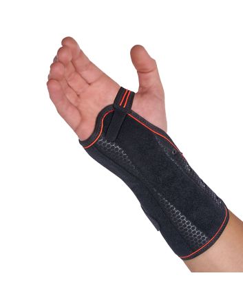 Orliman Halbstarre Handgelenkbandage mit Schnellverschluss und Palmarer Dorsaler Schiene