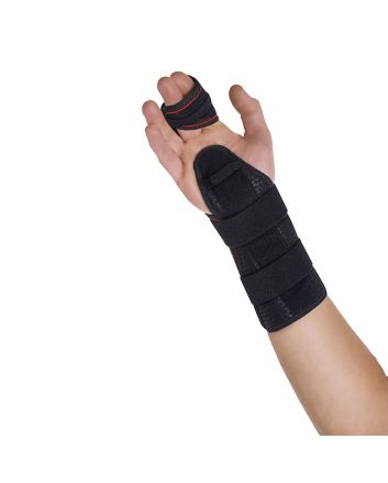 Orliman Halbstarre Handgelenkstütze mit Palmaren/Dorsalen Schienen / 2. und 3. Mittelhandknochen