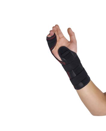 Orliman Halbstarre Handgelenkstütze mit Palmaren/Dorsalen Schienen 4. und 5. Mittelhandknochen