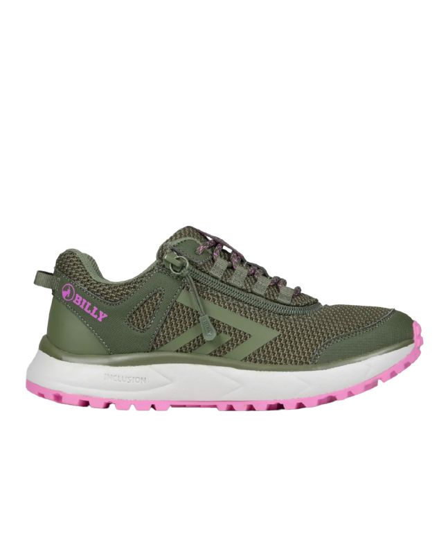 Billy Olive/Pink Inclusion Trail Schuhe