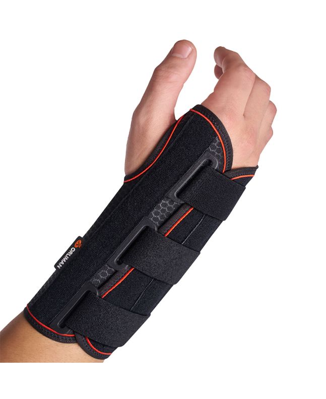 Orliman Halbstarre Handgelenkstütze mit Handflächenschiene, Mittelgroß