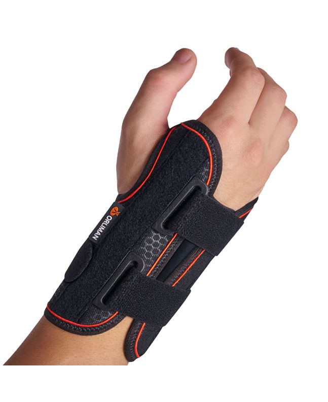 Orliman Halbstarre Handgelenkstütze mit kurzer Handflächenschiene