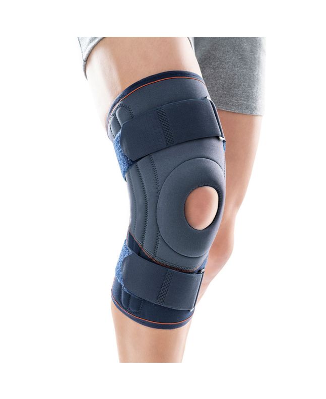 Orliman Neopren-Kniestütze mit Flexiblen Seitlichen Stabilisatoren und Befestigungsgurten
