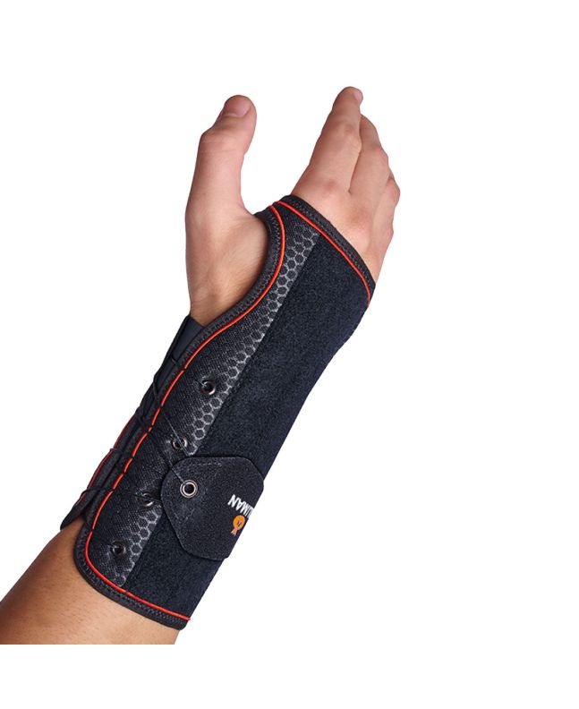 Orliman Halbstarre Handgelenkbandage mit Schnellverschluss und Palmarer Dorsaler Schiene